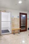 Steam room, Sauna & cabana baths across from gym
