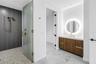 Secondary vanity and walk in closet