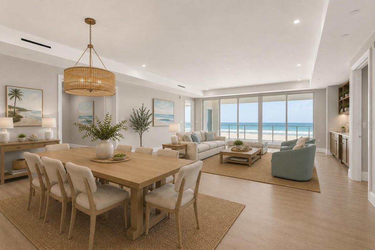 Virtually Staged- Dining & Great Room