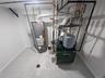 Utilities with water heater and a heating unit
