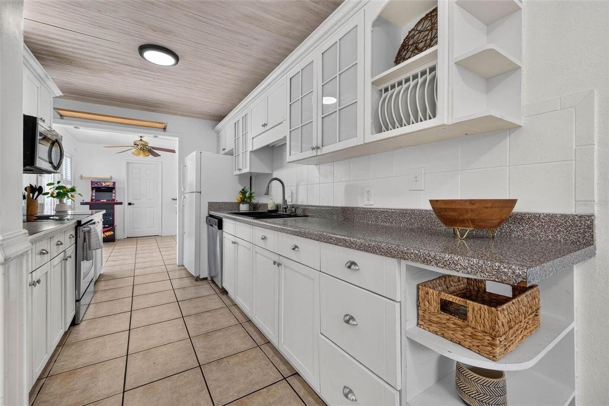 Ample storage and counter space.