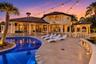 Twilight Mediterranean Poolside Retreat