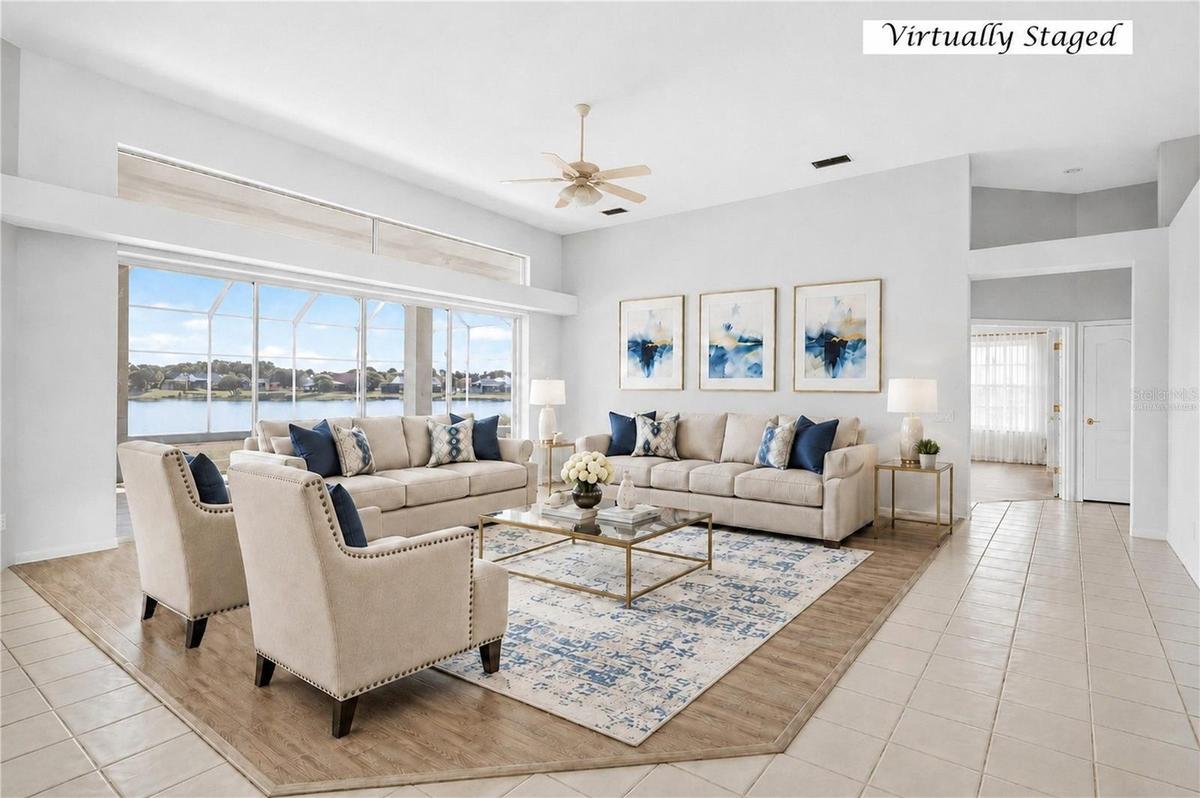 Living Room Virtually Staged