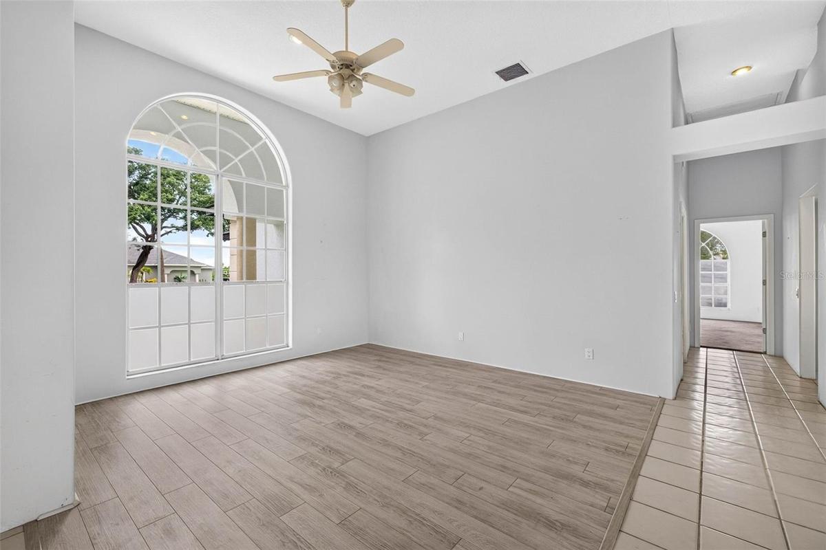 Dining Room and Hallway to Laundry and Bedroom