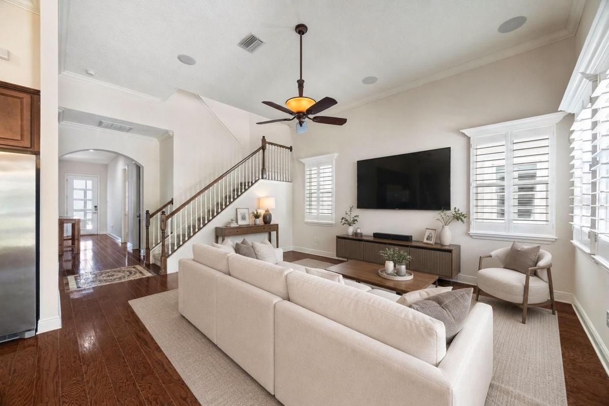 Family Room Virtually Staged