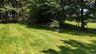 Lots of grass; and ringed by trees