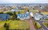 Aerial perspective of suburban area