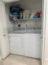 Inside laundry closet