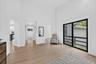 Upstairs Primary showing Balcony, looking towards Closets, Bath and Office/Gym