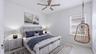 Virtually staged bedroom 4