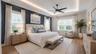 Virtually staged primary suite