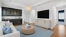 Virtually staged family room