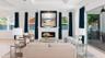 Virtually staged living room