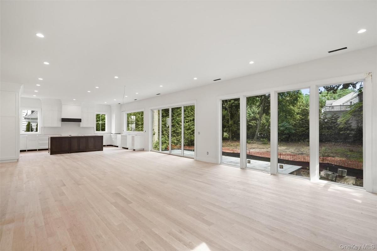 family room looking towards kitchen