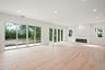 Great room with floor to ceiling windows