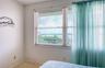 Guest room has water view