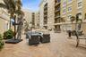 The courtyard is a popular place for residents to gather.