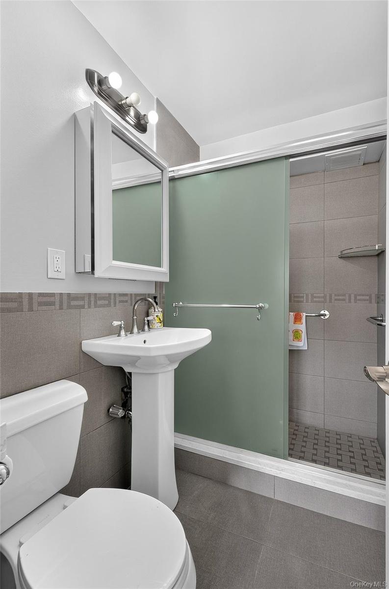 Primary full bathroom with show stall