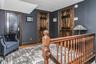 Hallway sitting area perfect for a reading nook or desk