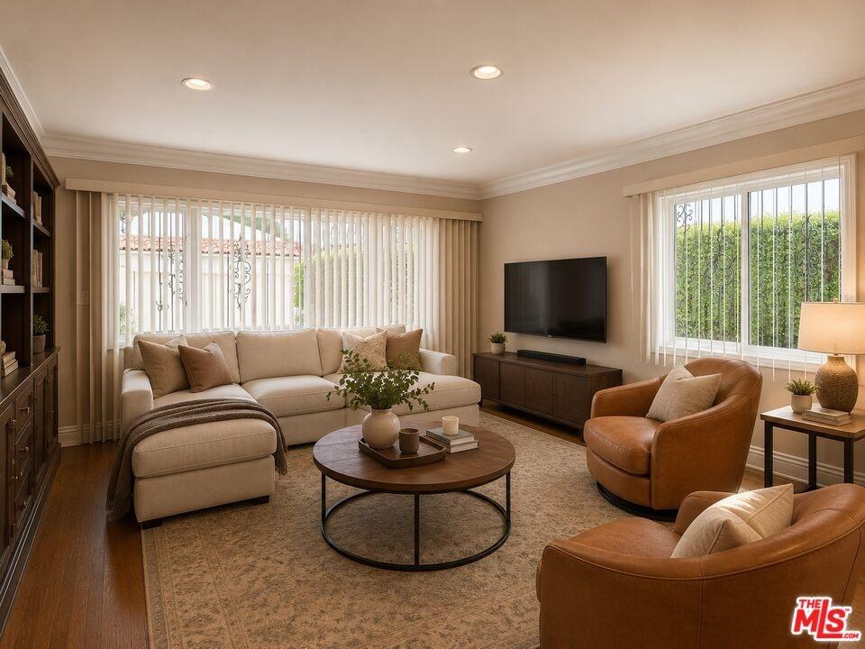 virtually staged family room 2