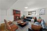 Virtually staged lower level family room