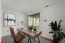 Virtually staged home office/den.