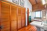 Bathroom with large linen closet