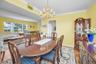 Dining and living space in open concept