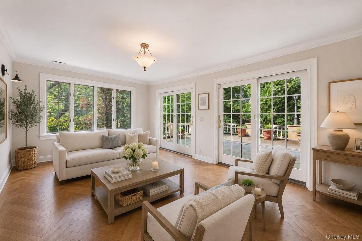Virtually staged Sunroom.