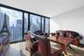 Floor-to-ceiling windows with expansive city scenery