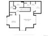 Second floor floor plan with measurements.