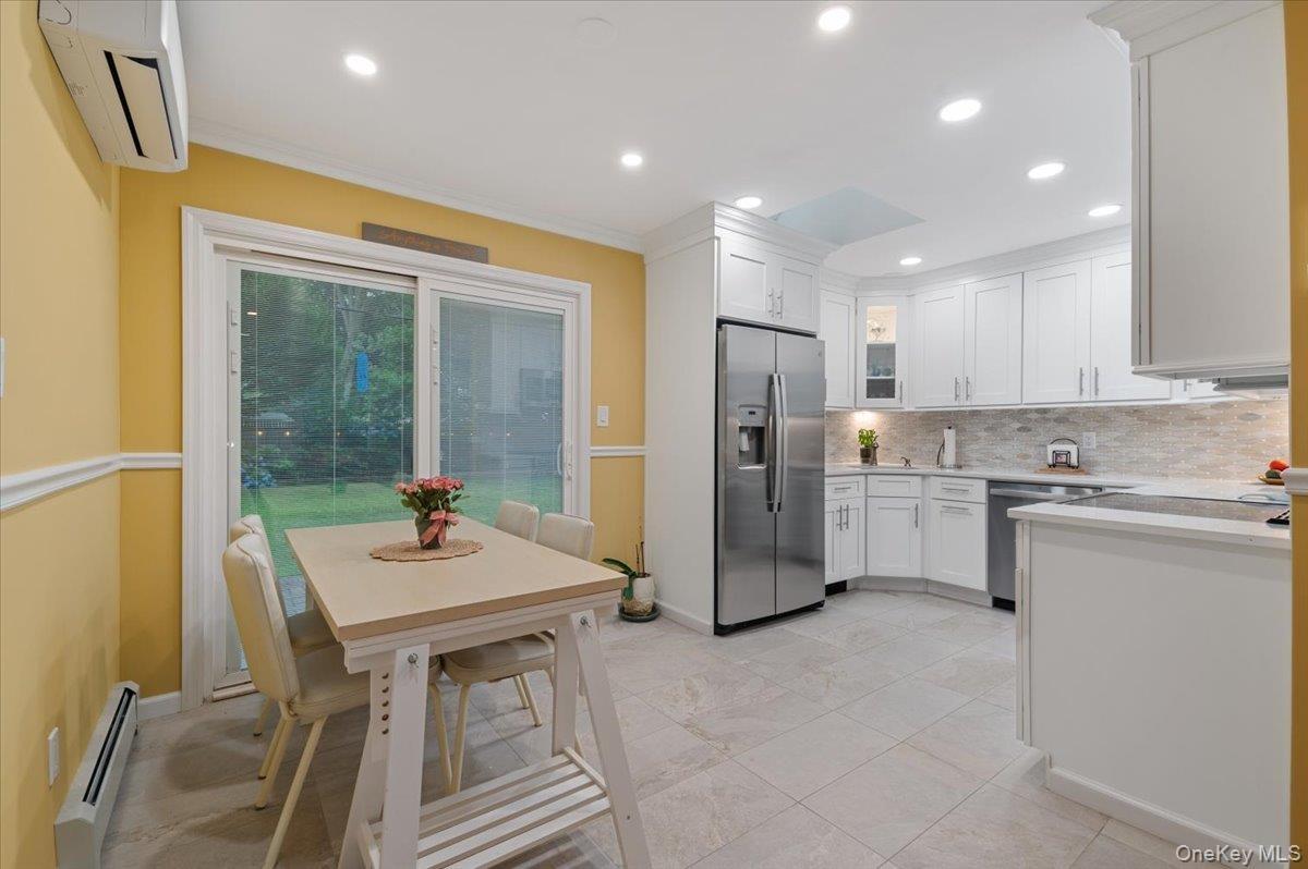 2026 Completely New Kitchen with Oversized Cabinets, Crown Molding, Mosaic Glass Tile Backsplash and Quartz Countertops