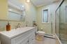 New Main Level Full Bath with Tub and Glass Shower Doors