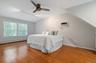 This King Sized Bed just awaits furniture in this oversized Primary Bedroom