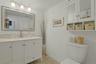 This is the Powder room on the first floor. When entertaining, it makes it easier for your guests to use this Bathroom rather than go upstairs to the 
