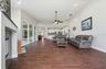 Great room with wood burning fireplace