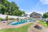 Unstaged Pool and spa.
