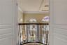 Juliet Balcony with double doors that close for privacy