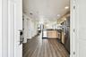 Laminate floor for easy cleaning between guests