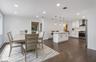 Formal Dining Rm open to Kit