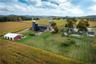View of the back of the barns and home