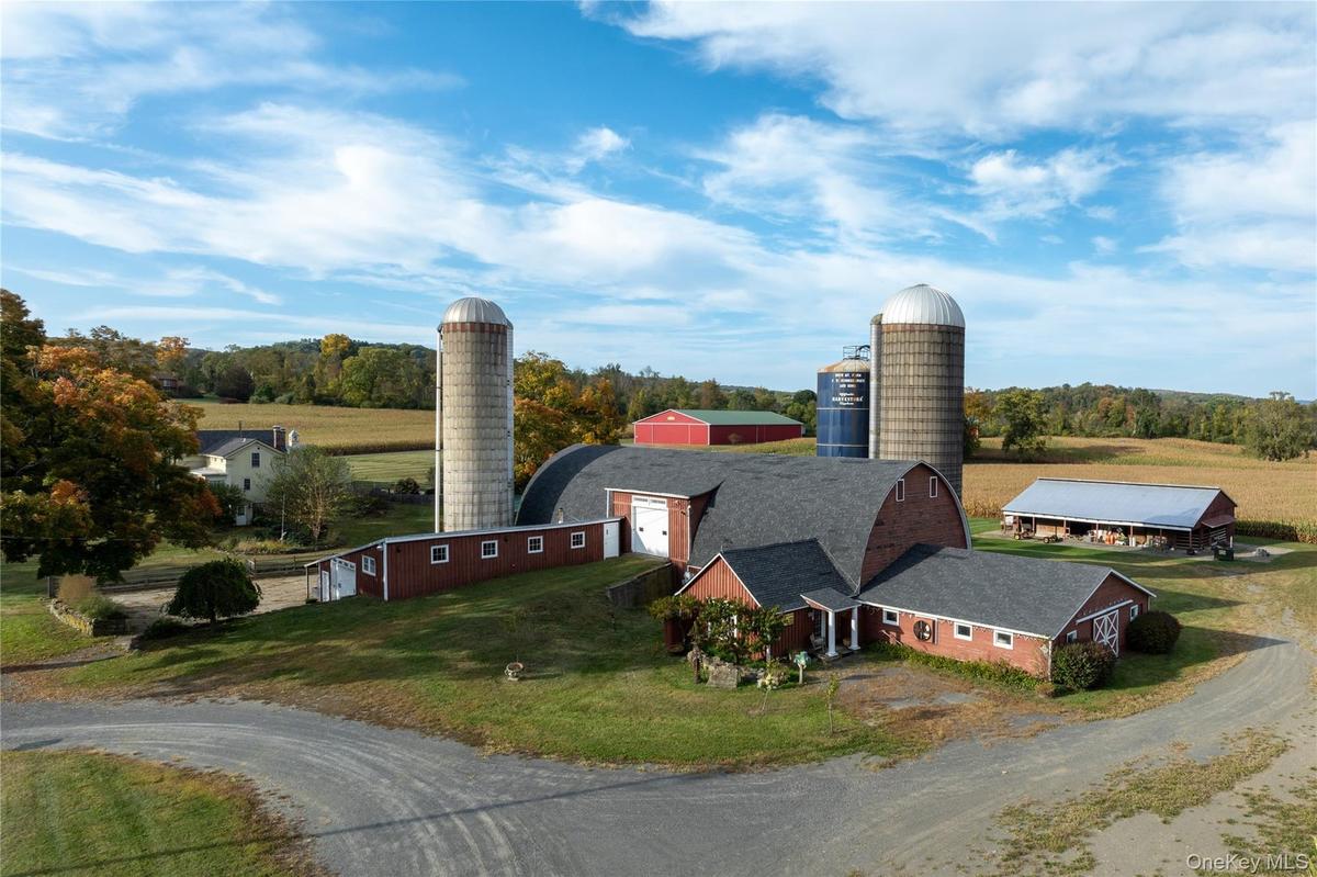 Dairy barn and storage barns