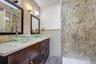 1st bathroom, Dual sink, walk in shower