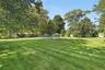 Flat property with mature trees