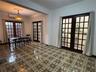 1st floor great room with french doors closed.