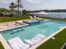 Pool with spa and fire pit