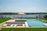 Pool with spa and fire pit