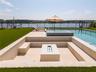 Pool with spa and fire pit