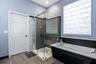 Spacious with Step in Shower and Tub!
