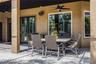 Covered seating on Lanai